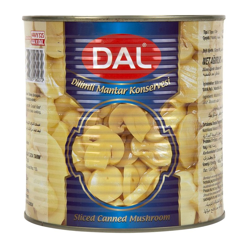 Dal Mantar Konserve Dilimli Mantar