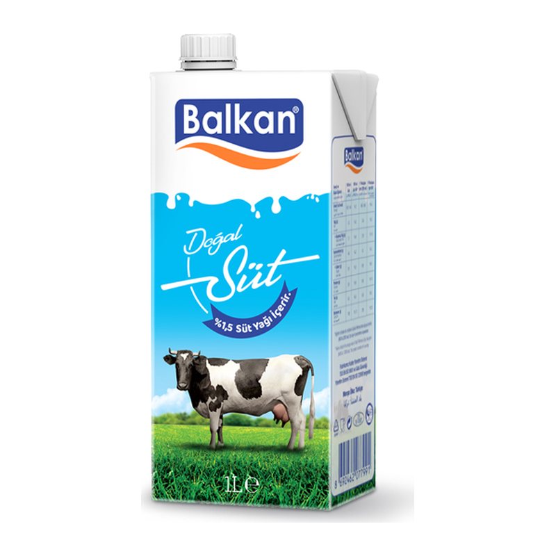 Balkan Yarım Yağlı UHT Süt