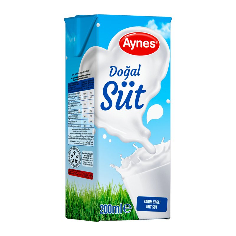 Aynes Yarım Yağlı UHT Süt